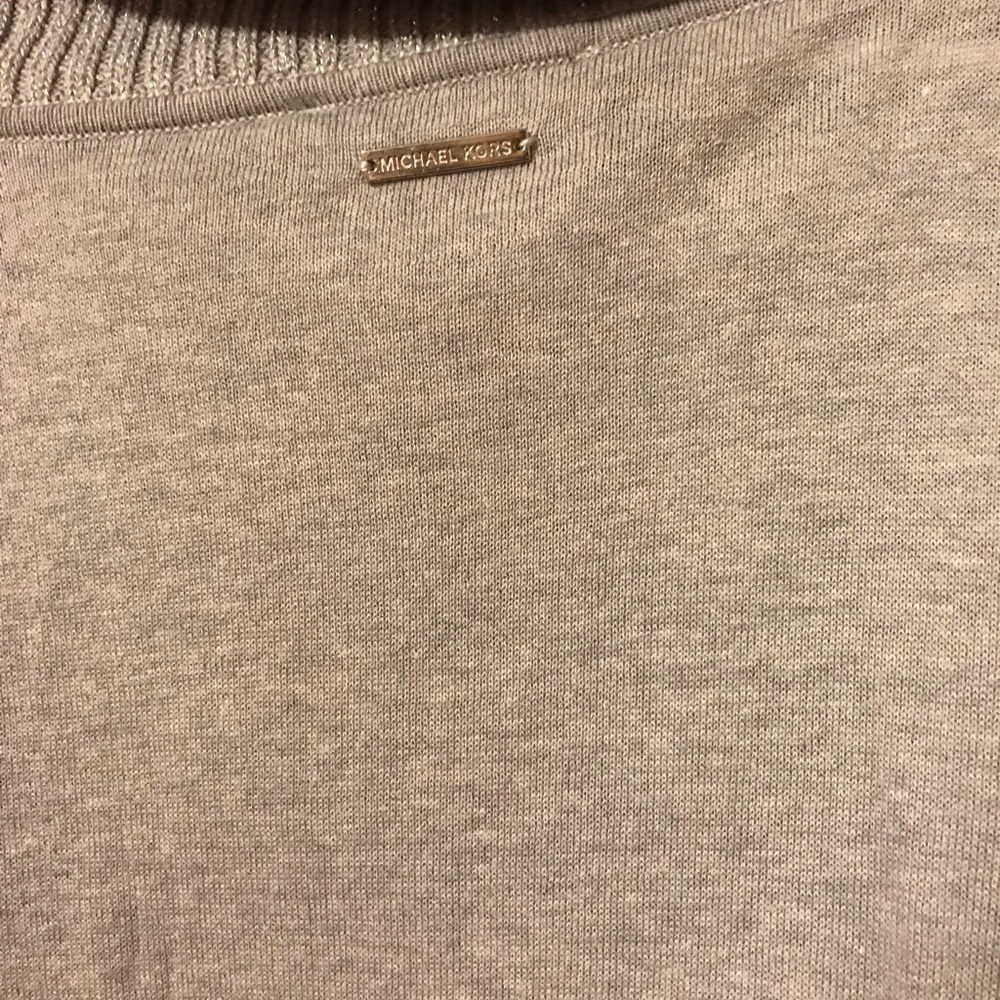 Grayish sparkle light weight sweater